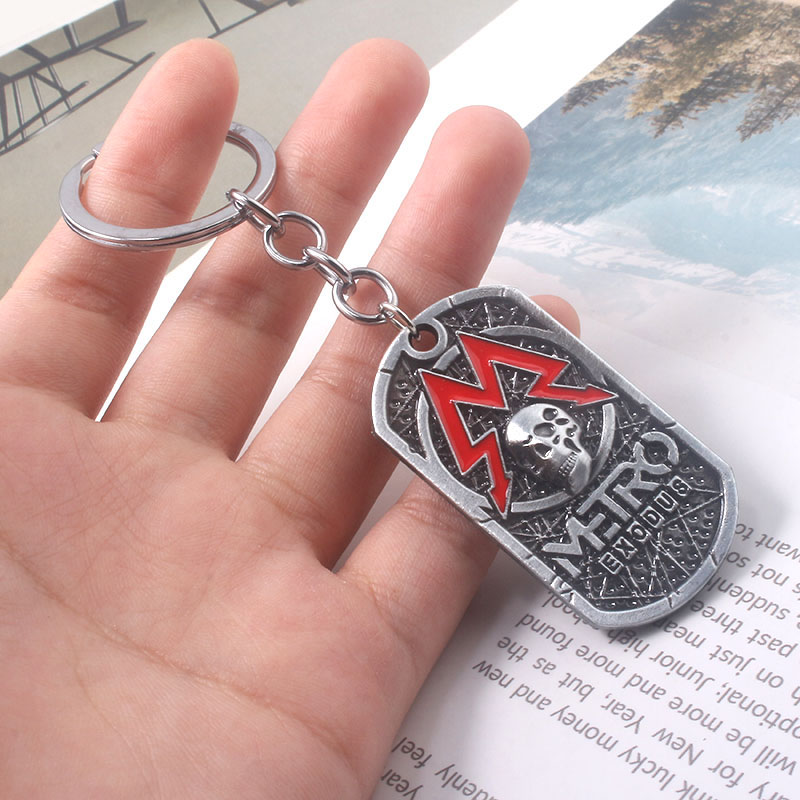 Mens Dog Tag Necklace - Spiel Metro Exodus 2033 Halskette Anhänger
