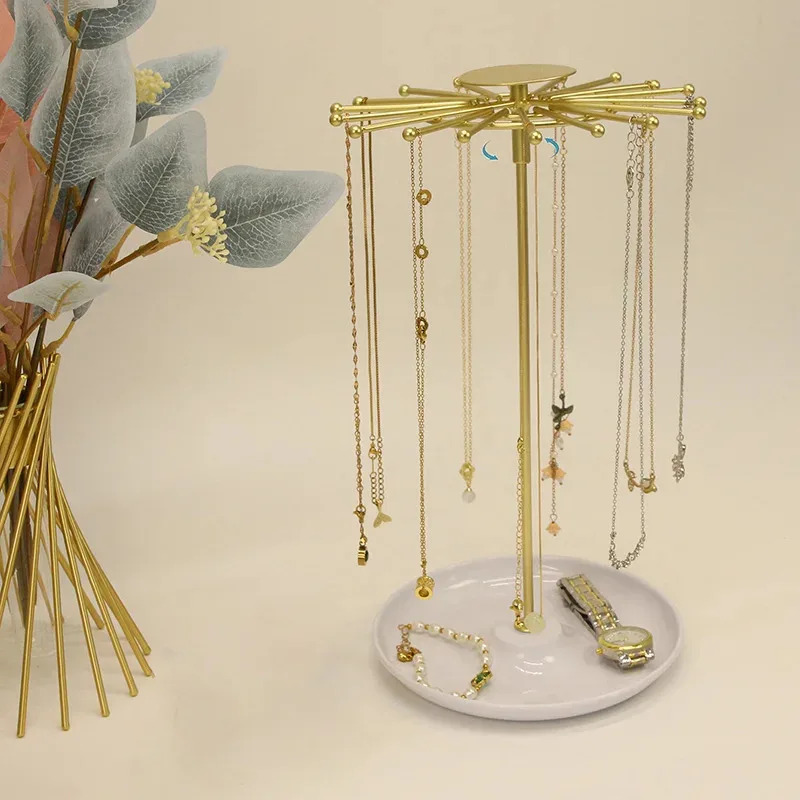 Jewelry Watches Brands - Brandneuer Drehbarer Abnehmbarer Desktop-Schmuckorganizer für Halsketten
