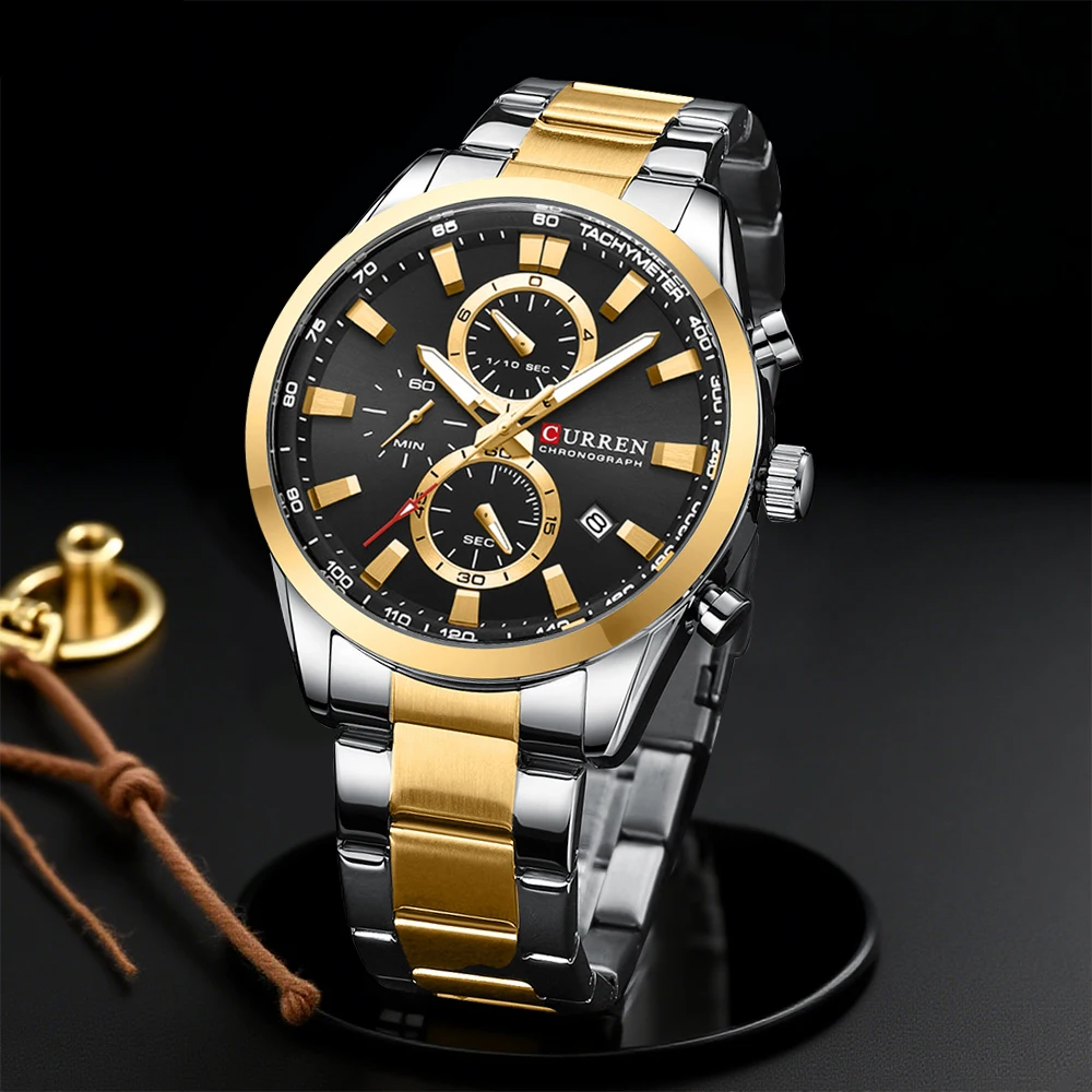 Jewelry And Watches - CURREN Casual Quarz Chrono Sportuhren Marken