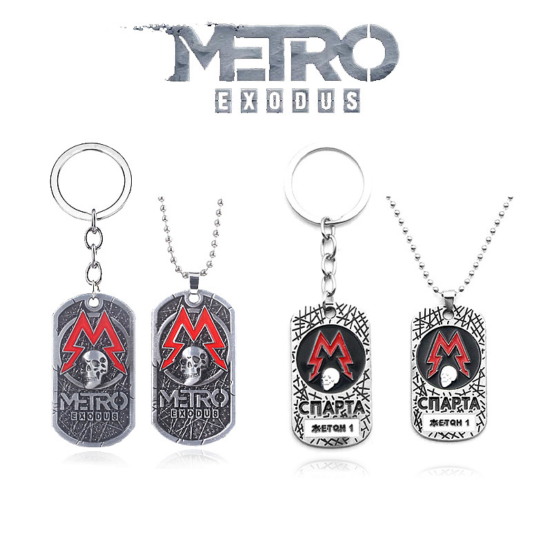Mens Dog Tag Necklace - Spiel Metro Exodus 2033 Schlüsselanhänger Kreativität