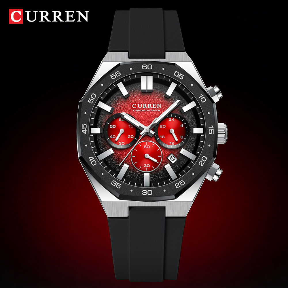 Jewelry And Watches - CURREN Modische Casual Herren Sportuhr Chronograph