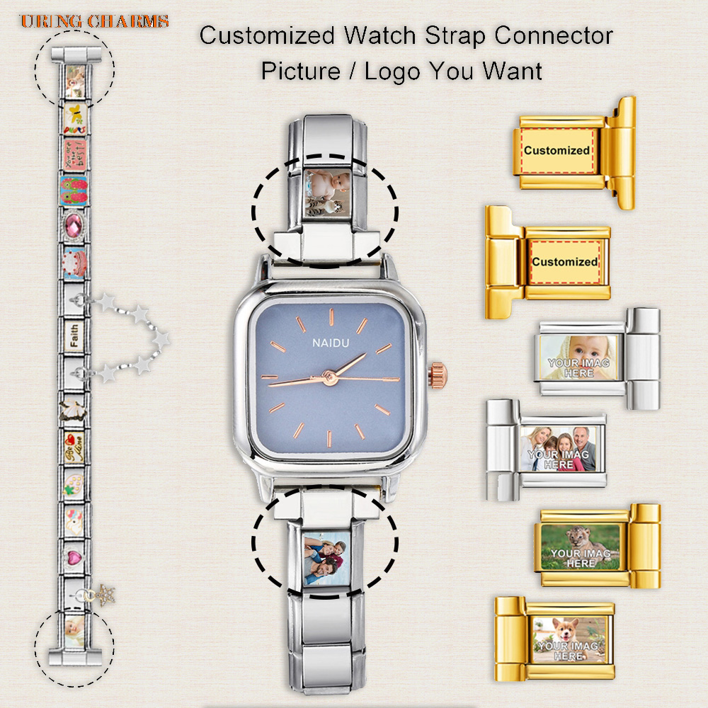 Jewelry Watches For Women - 1 Paar Bild-Logo, individueller Uhrenarmband-Anschluss, passend