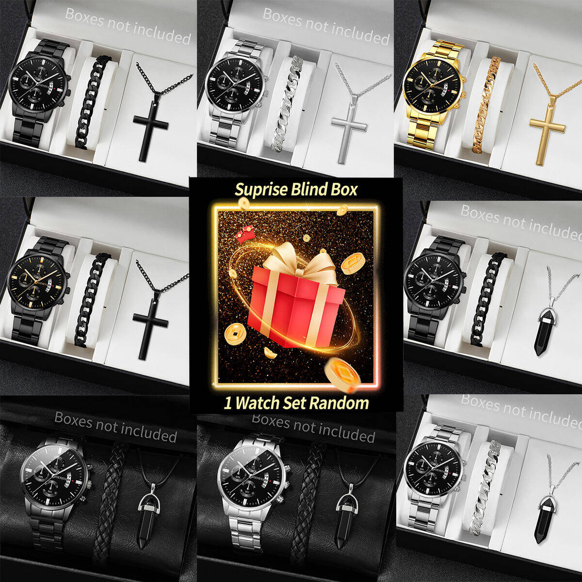 Jewelry And Watches - Überraschung Mystery Uhr Blind Box-3 Teile/satz