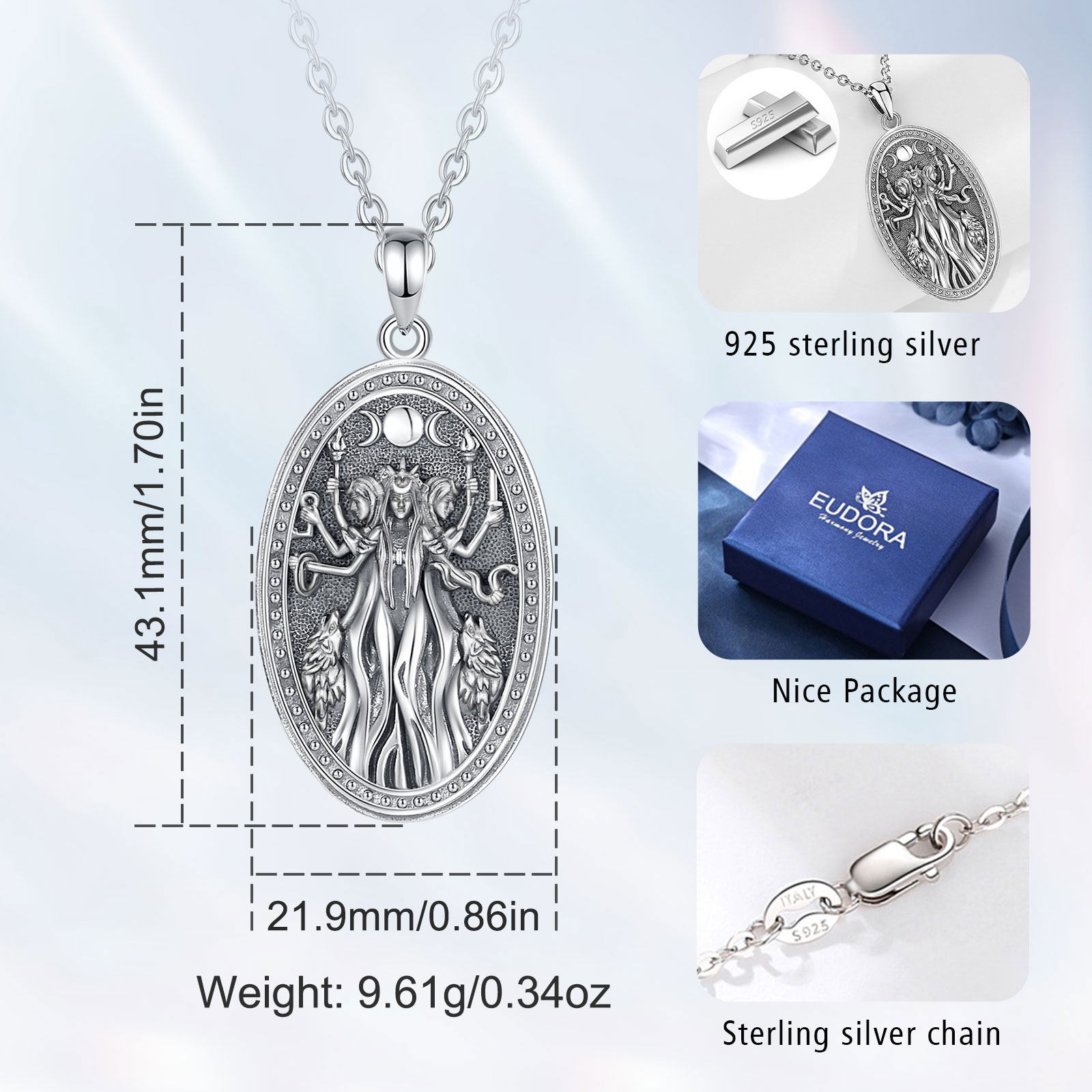 Eudora Halskette mit dreifache – Mens Dog Tag Necklace Bewertung und Preis