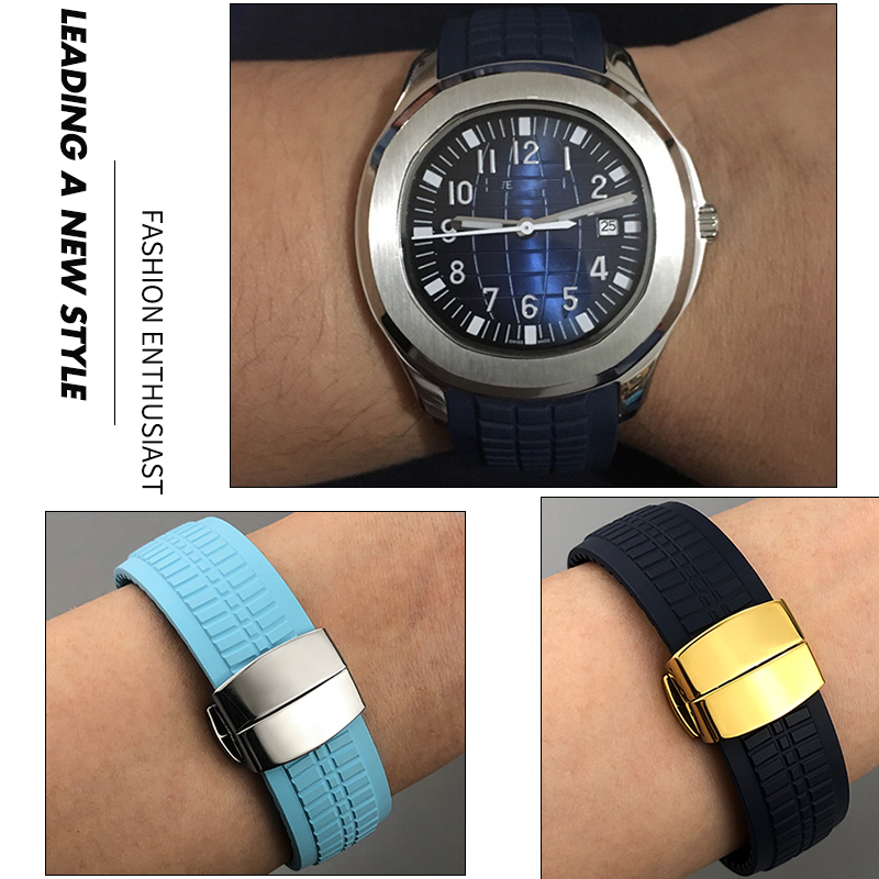 22mm Metallstifte, gebogenes E – Patek Philippe Watch Aquanaut Bewertung und Preis