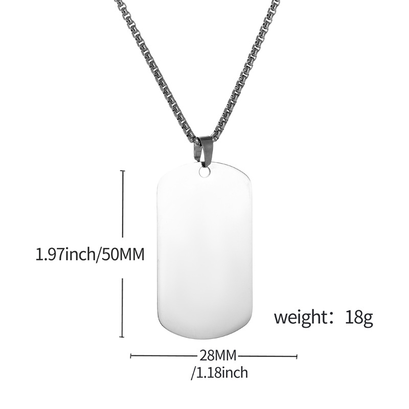 HNSP Schlichte Edelstahl-Hunde – Mens Dog Tag Necklace Bewertung und Preis