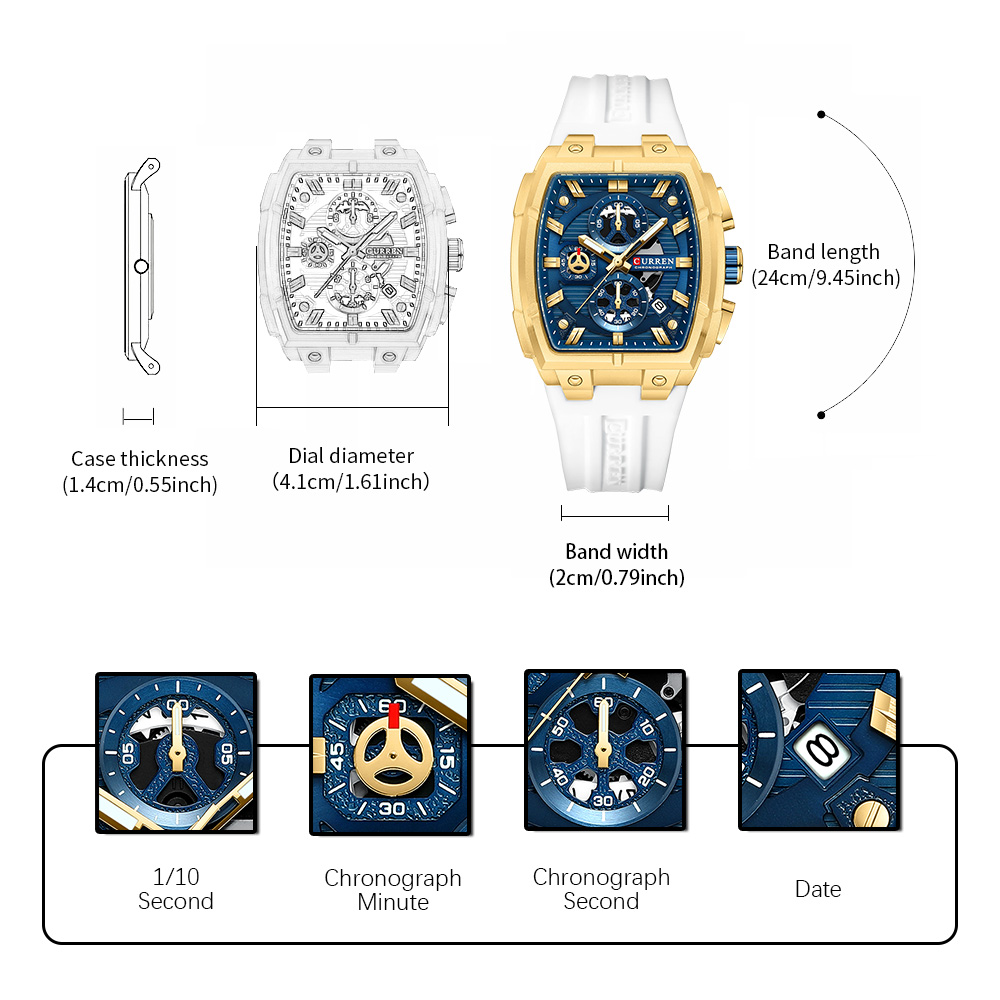 CURREN Luxus-Vintage-Uhr für H – Jewelry And Watches Bewertung und Preis