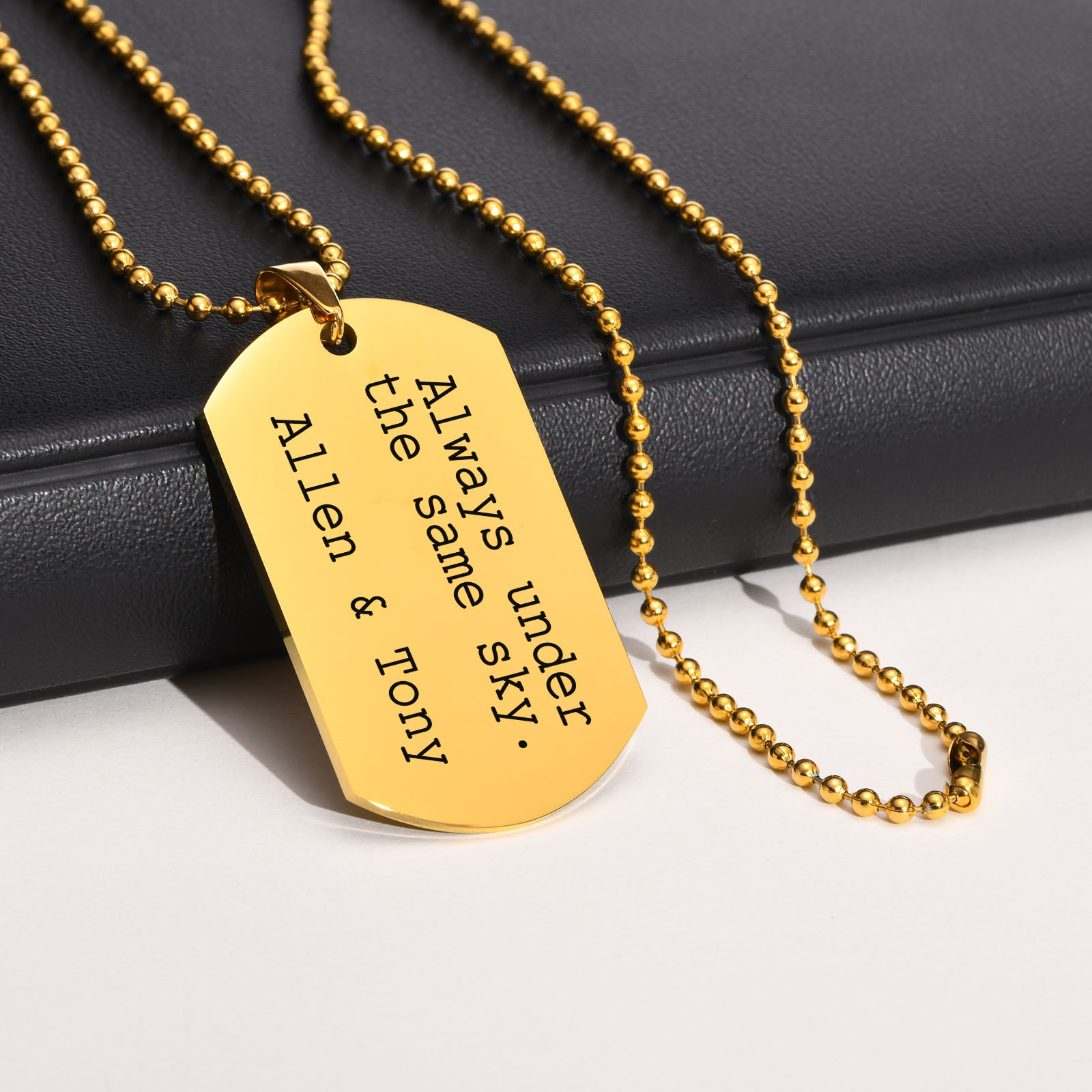 Mprain bow personal isierte gr – Mens Dog Tag Necklace Bewertung und Preis