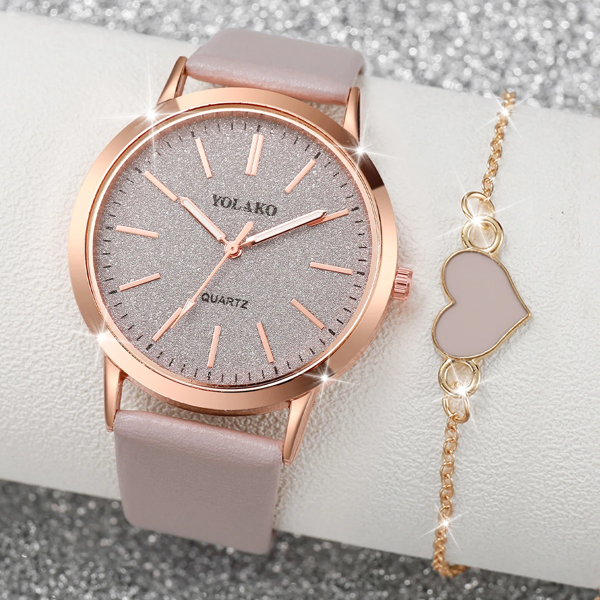 2-teiliges Set Modische Damenu – Jewelry Watches For Women Bewertung und Preis