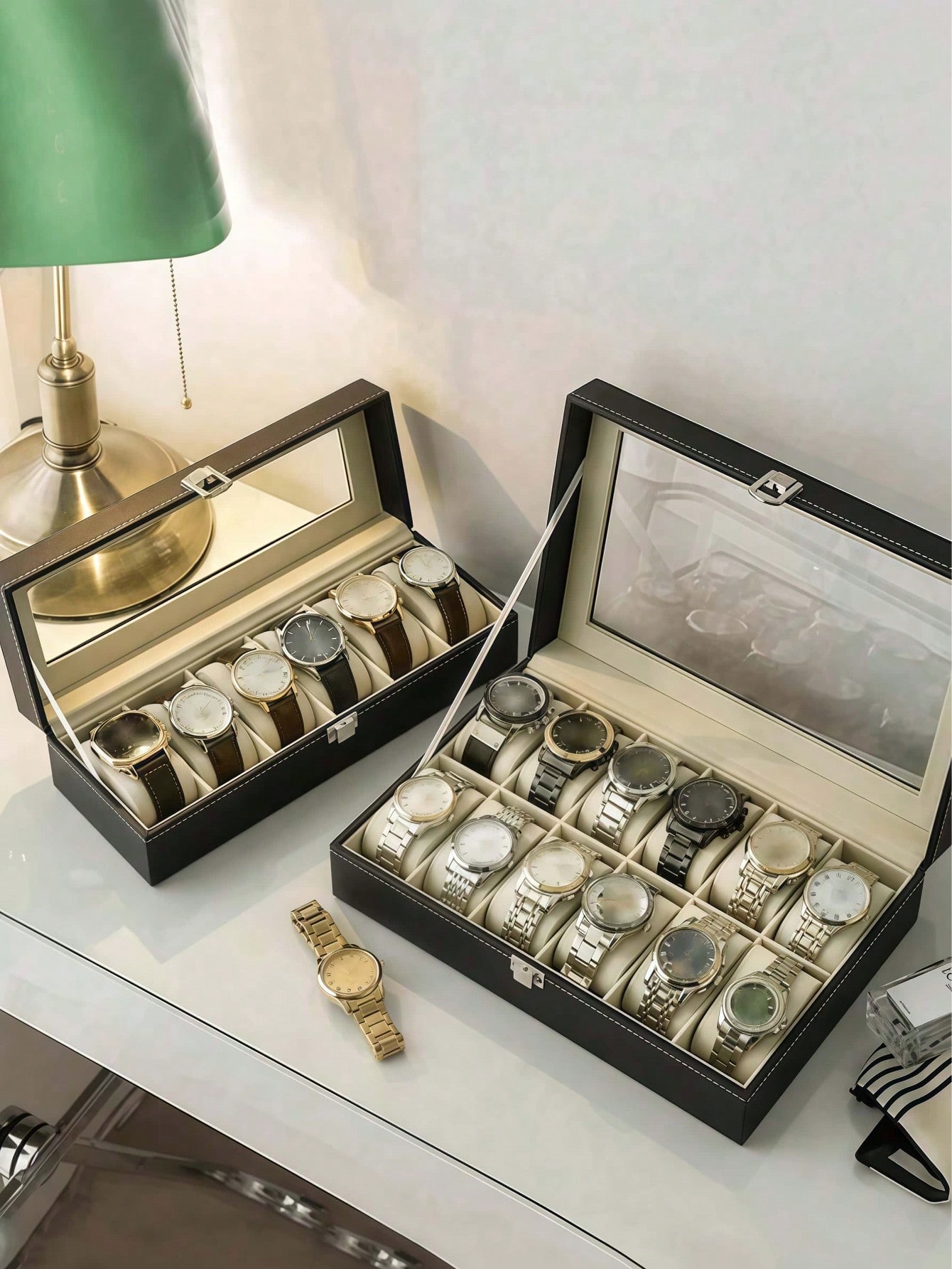 Leder-Uhrenbox mit Schloss, Gr – Jewelry Watches For Women Bewertung und Preis