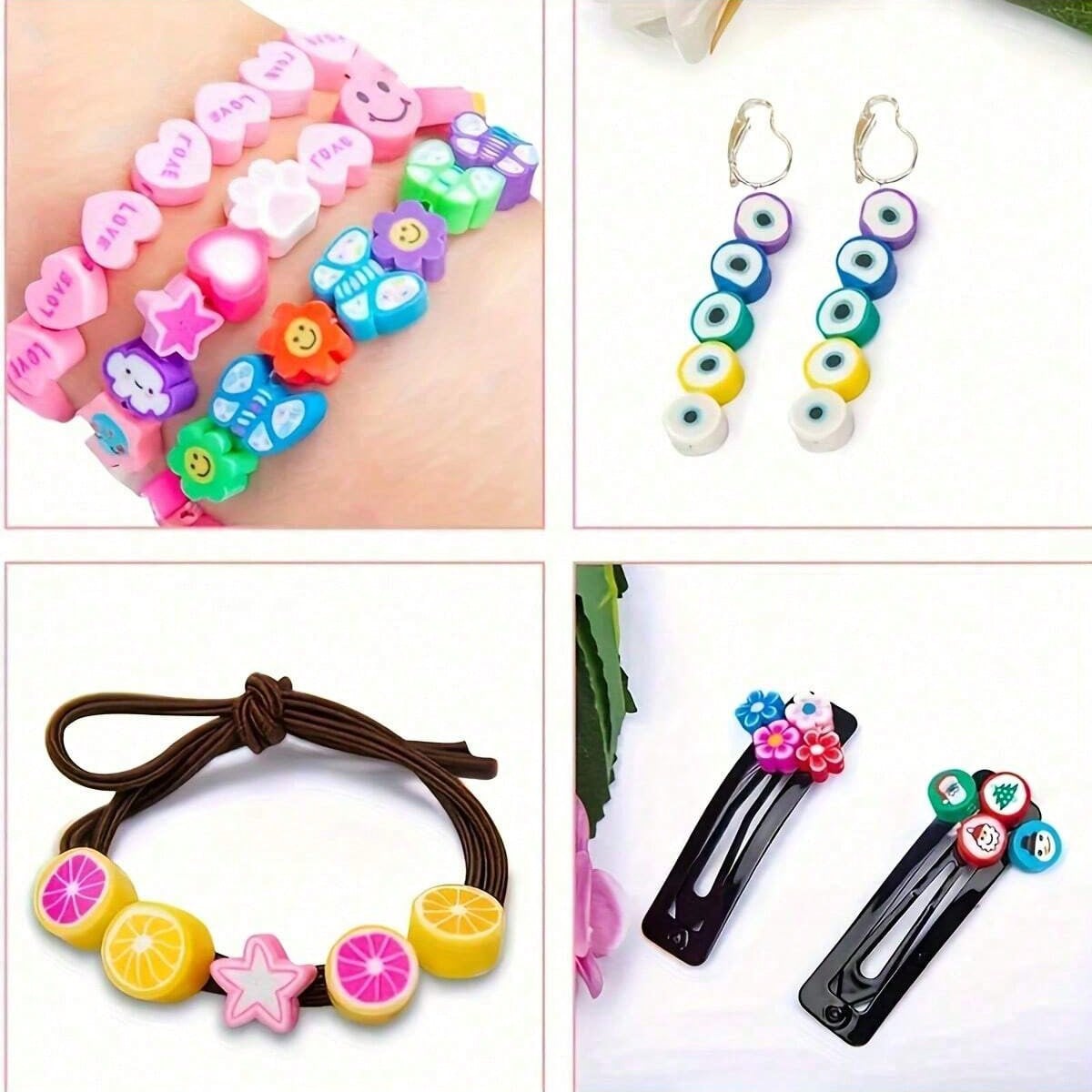 1450/1200/250 Stück Polymer Cl – Charm Bracelet Beads Bewertung und Preis