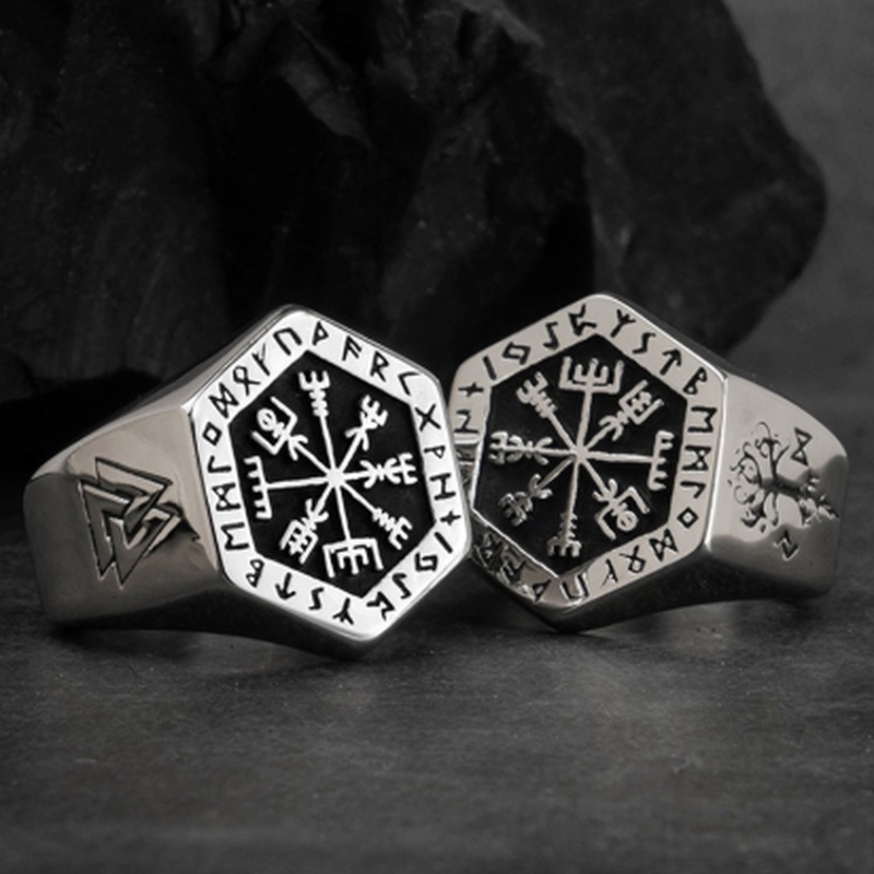 Vintage Wikinger Rune Siegel s – Mens Signet Ring Bewertung und Preis