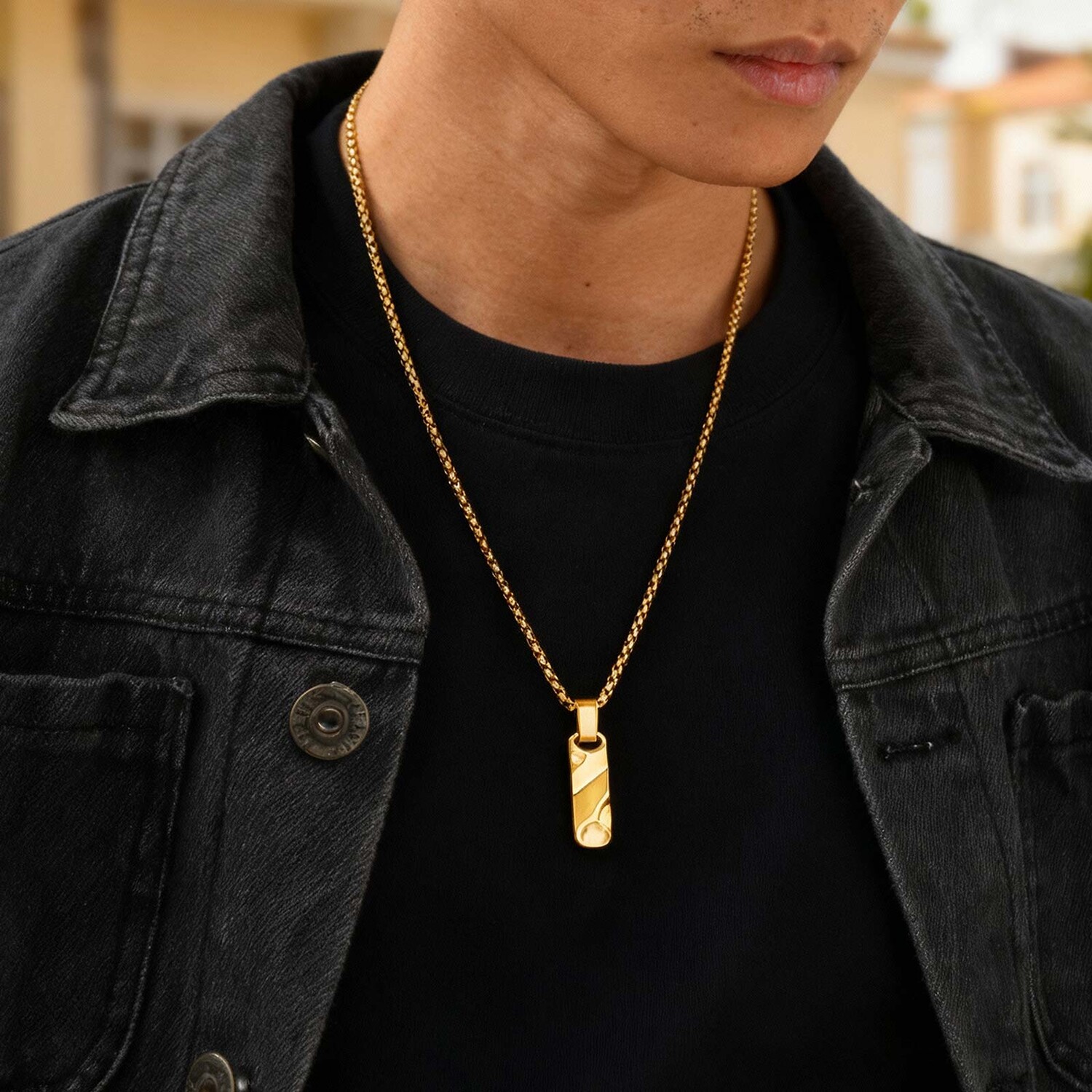Kleine Dogtag-Anhänger-Halsket – Mens Dog Tag Necklace Bewertung und Preis