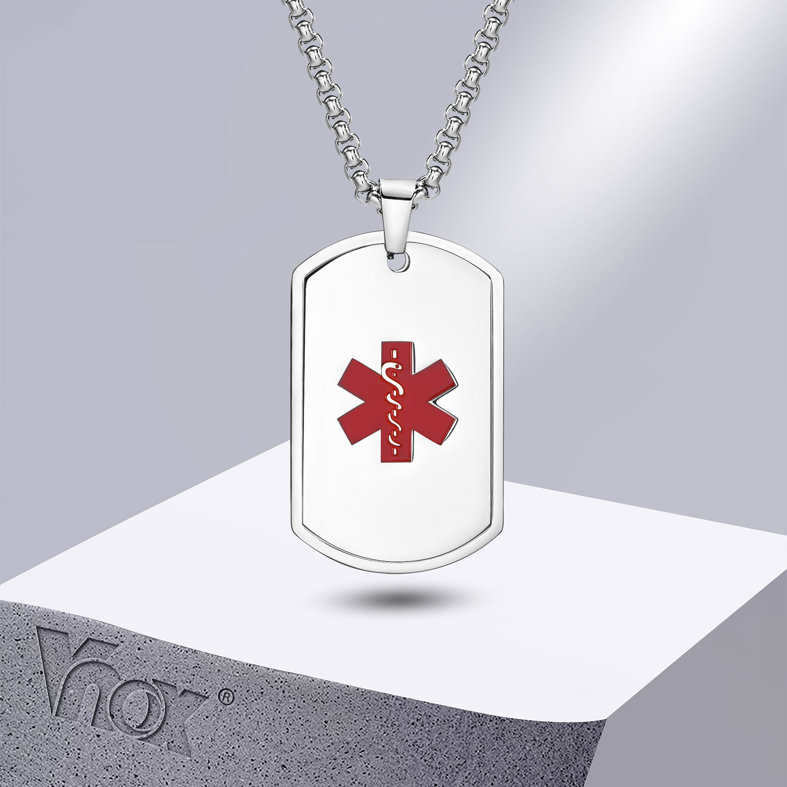 Vnox Medical Alert ID Halskett – Mens Dog Tag Necklace Bewertung und Preis