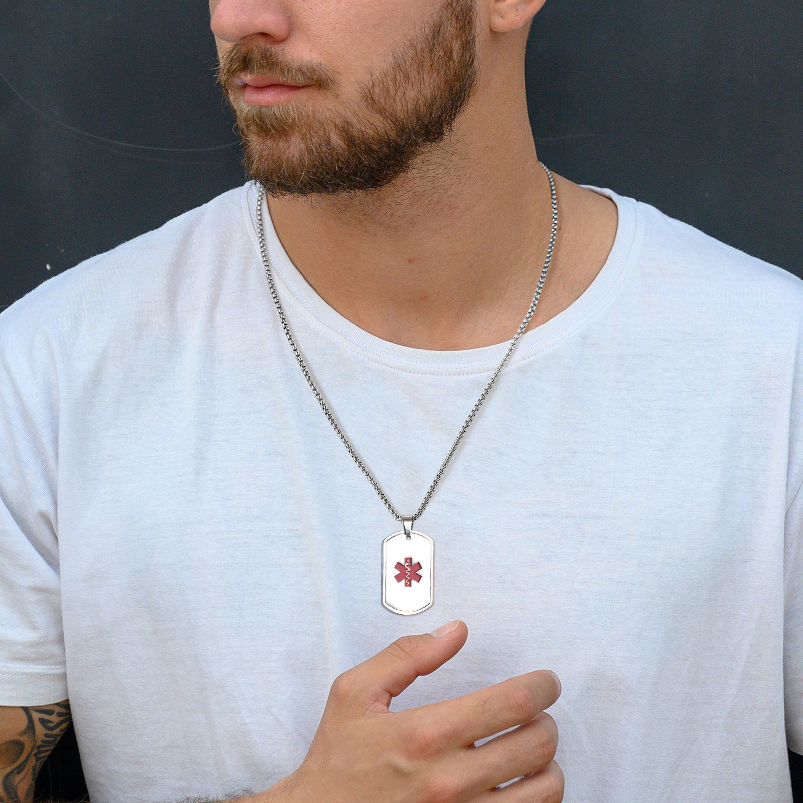 Vnox Medical Alert ID Halskett – Mens Dog Tag Necklace Bewertung und Preis