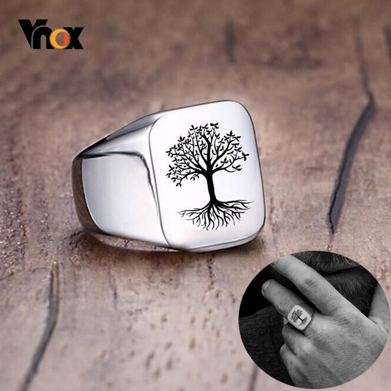 Vnox Rock Punk Baum des Lebens – Mens Signet Ring Bewertung und Preis